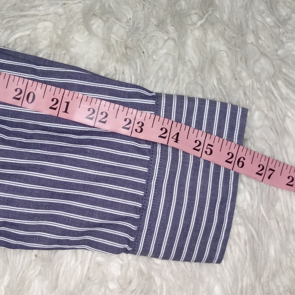 New Tommy Hilfiger Classic Fit Striped Shirt Size M - Picture 10 of 10